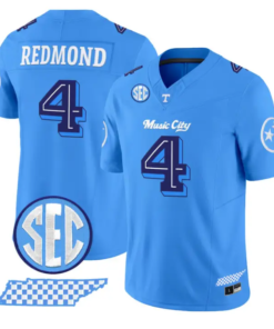 Ty Redmond Jersey #4 Tennessee Vols Music City Edition Stitched by My Store NCAA Football Jerseys