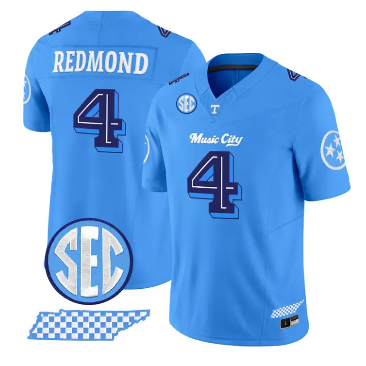 Ty Redmond Jersey #4 Tennessee Vols Music City Edition Stitched by My Store NCAA Football Jerseys