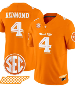 Ty Redmond Jersey #4 Tennessee Vols Music City Edition Stitched by My Store NCAA Football Jerseys
