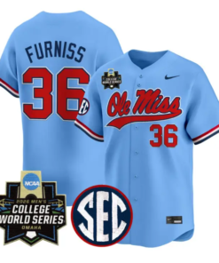 Will Furniss Jersey #36 Ole Miss 2026 World Series Vapor Stitched by My Store