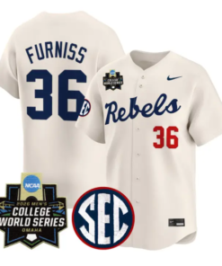 Will Furniss Jersey #36 Ole Miss 2026 World Series Vapor Stitched by My Store