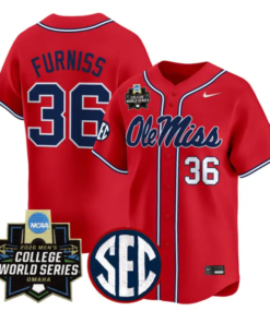 Will Furniss Jersey #36 Ole Miss 2026 World Series Vapor Stitched by My Store
