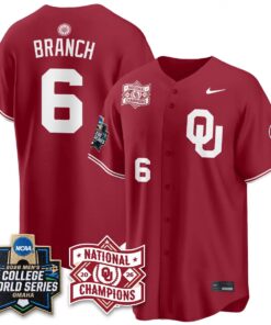 Oklahoma Sooners 2026 NCAA Baseball College World Series Champions Vapor Jersey - Stitched