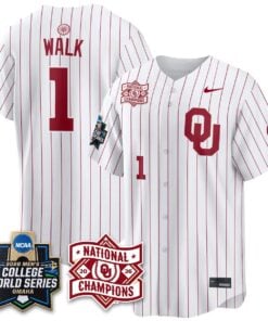 Oklahoma Sooners 2026 NCAA Baseball College World Series Champions Vapor Jersey - Stitched