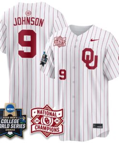 Oklahoma Sooners 2026 NCAA Baseball College World Series Champions Vapor Jersey - Stitched