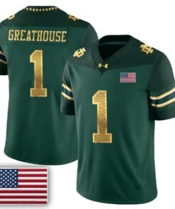 Notre Dame Fighting Irish 2026 Shamrock Series Football Vapor Jersey - Stitched