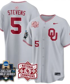 Oklahoma Sooners 2026 NCAA Baseball College World Series Champions Vapor Jersey - Stitched