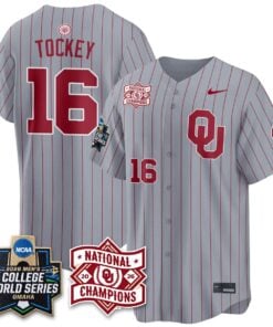 Oklahoma Sooners 2026 NCAA Baseball College World Series Champions Vapor Jersey - Stitched