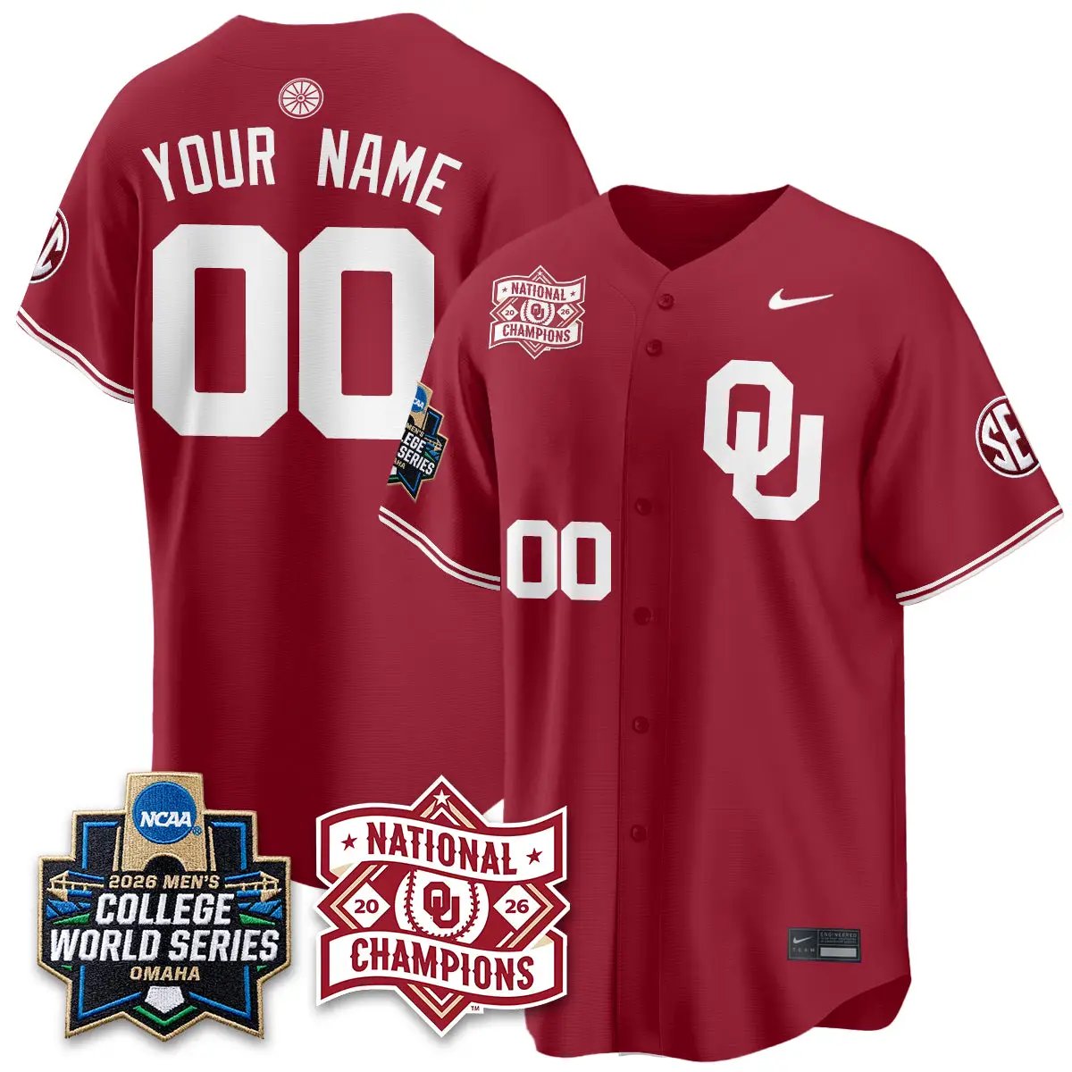 oklahoma-sooners-2026-ncaa-baseball-mens-college-world-series-champions-vapor-custom-jersey-stitched-02 - Top Design Fan Oklahoma Sooners 2026 NCAA Baseball College World Series Champions Vapor Custom Jersey - Stitched