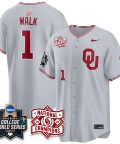 Oklahoma Sooners 2026 NCAA Baseball College World Series Champions Vapor Jersey - Stitched