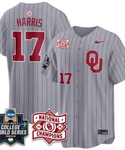 Oklahoma Sooners 2026 NCAA Baseball College World Series Champions Vapor Jersey - Stitched