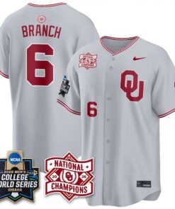 Oklahoma Sooners 2026 NCAA Baseball College World Series Champions Vapor Jersey - Stitched