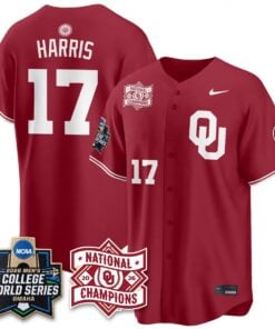 Oklahoma Sooners 2026 NCAA Baseball College World Series Champions Vapor Jersey - Stitched