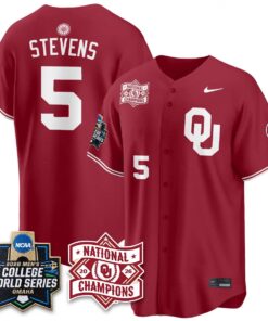 Oklahoma Sooners 2026 NCAA Baseball College World Series Champions Vapor Jersey - Stitched