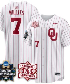 Oklahoma Sooners 2026 NCAA Baseball College World Series Champions Vapor Jersey - Stitched