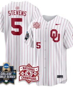 Oklahoma Sooners 2026 NCAA Baseball College World Series Champions Vapor Jersey - Stitched