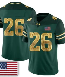 Notre Dame Fighting Irish 2026 Shamrock Series Football Vapor Jersey - Stitched