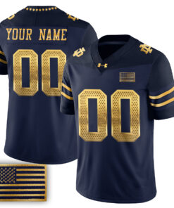 Notre Dame Fighting Irish 2026 Shamrock Series Football Vapor Custom Jersey - Stitched