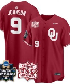 Oklahoma Sooners 2026 NCAA Baseball College World Series Champions Vapor Jersey - Stitched