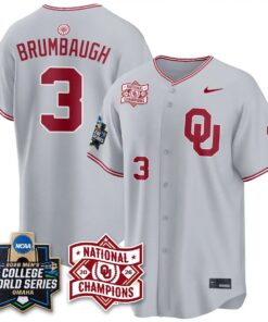 Oklahoma Sooners 2026 NCAA Baseball College World Series Champions Vapor Jersey - Stitched