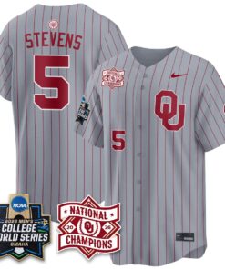Oklahoma Sooners 2026 NCAA Baseball College World Series Champions Vapor Jersey - Stitched