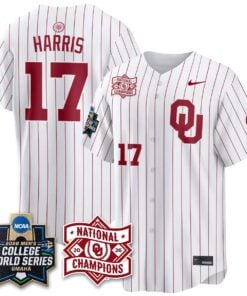Oklahoma Sooners 2026 NCAA Baseball College World Series Champions Vapor Jersey - Stitched