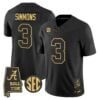 Alabama Crimson Tide 2026 Gold Vapor Limited Jersey - Alabama Map - Stitched