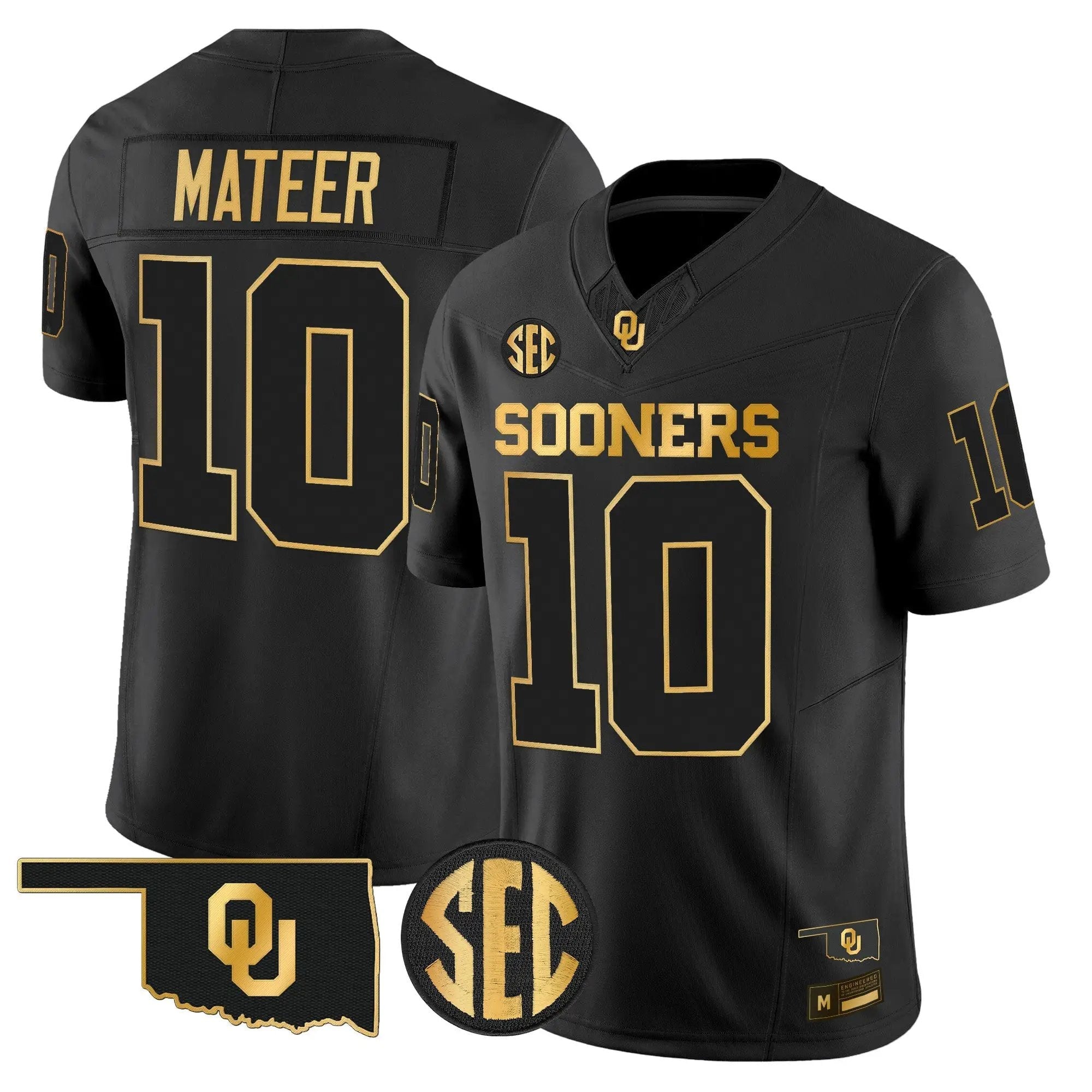 Oklahoma Sooners 2026 Gold Vapor Limited Jersey - Stitched - Top Design Fan Oklahoma Sooners 2026 Gold Vapor Limited Jersey - Stitched
