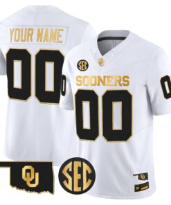 OU 2026 Gold Vapor Limited Custom Jersey - Stitched by Digigearus