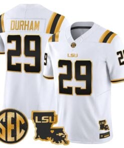 LSU Tigers 2026 Louisiana Patch Gold Vapor Limited Jersey - Stitched
