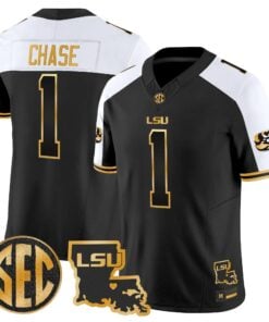 LSU Tigers 2026 Louisiana Patch Gold Vapor Limited Jersey - Stitched