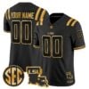 LSU Tigers 2026 Louisiana Patch Gold Vapor Limited Custom Jersey - Stitched