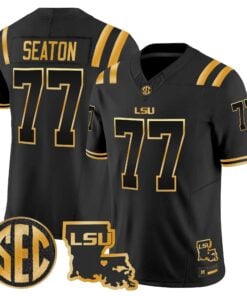 LSU Tigers 2026 Louisiana Patch Gold Vapor Limited Jersey - Stitched