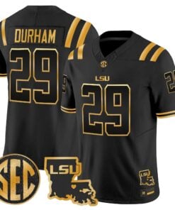 LSU Tigers 2026 Louisiana Patch Gold Vapor Limited Jersey - Stitched