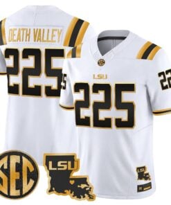 LSU Tigers 2026 Louisiana Patch Gold Vapor Limited Jersey - Stitched