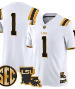 LSU Tigers 2026 Louisiana Patch Gold Vapor Limited Jersey - Stitched