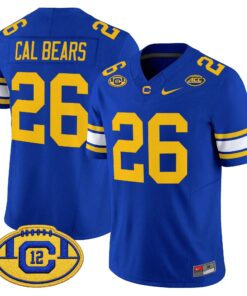 California Golden Bears Throwback Vapor Limited Jersey - Stitched
