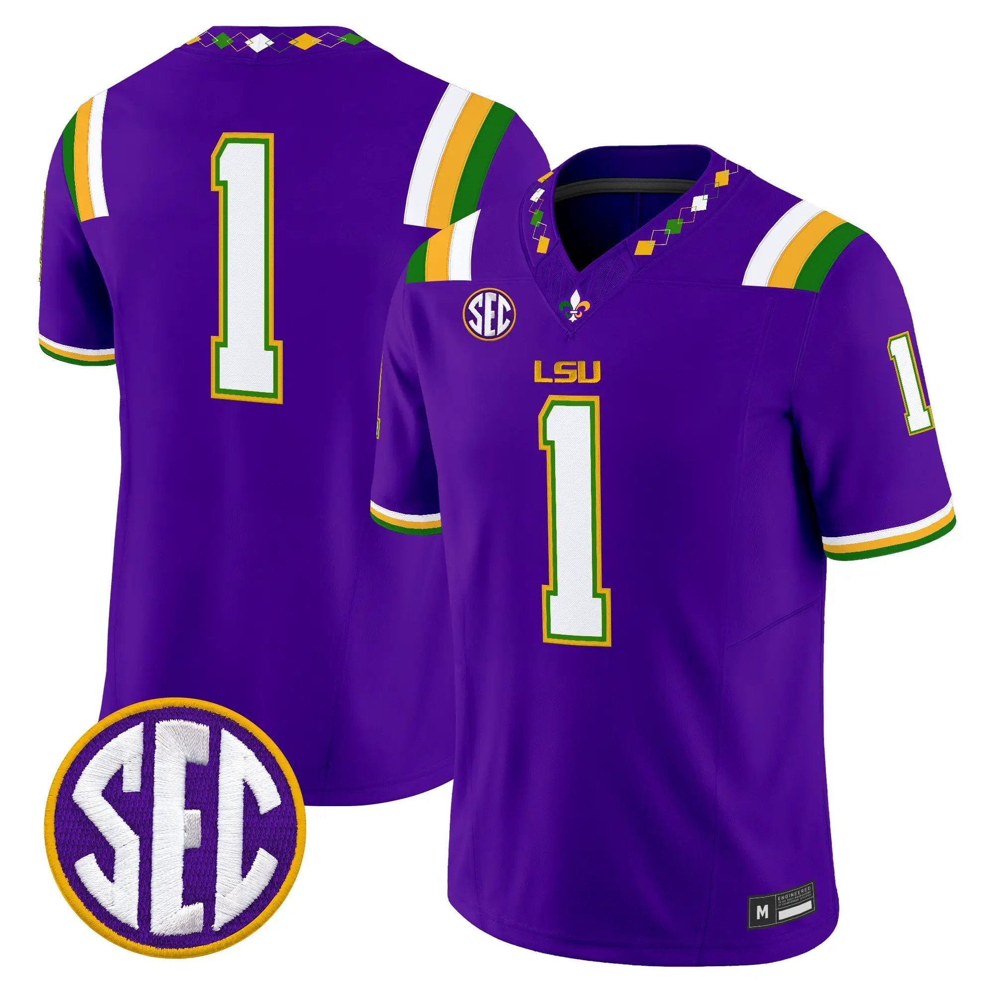 mens-lsu-tigers-2026-mardi-gras-edition-vapor-limited-jersey-all-stitched-19 - Top Design Fan LSU Tigers 2026 "Mardi Gras Edition'' Vapor Limited Jersey - Stitched