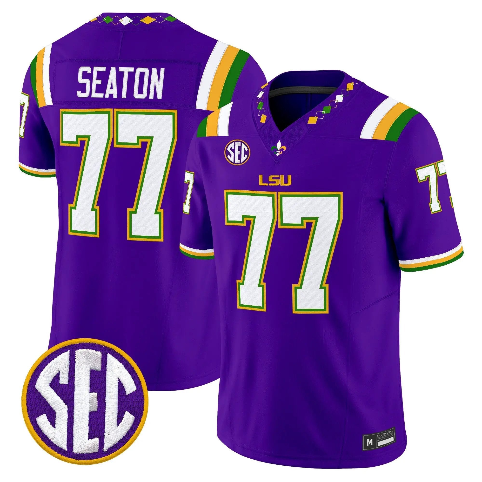 mens-lsu-tigers-2026-mardi-gras-edition-vapor-limited-jersey-all-stitched-14 - Top Design Fan LSU Tigers 2026 "Mardi Gras Edition'' Vapor Limited Jersey - Stitched
