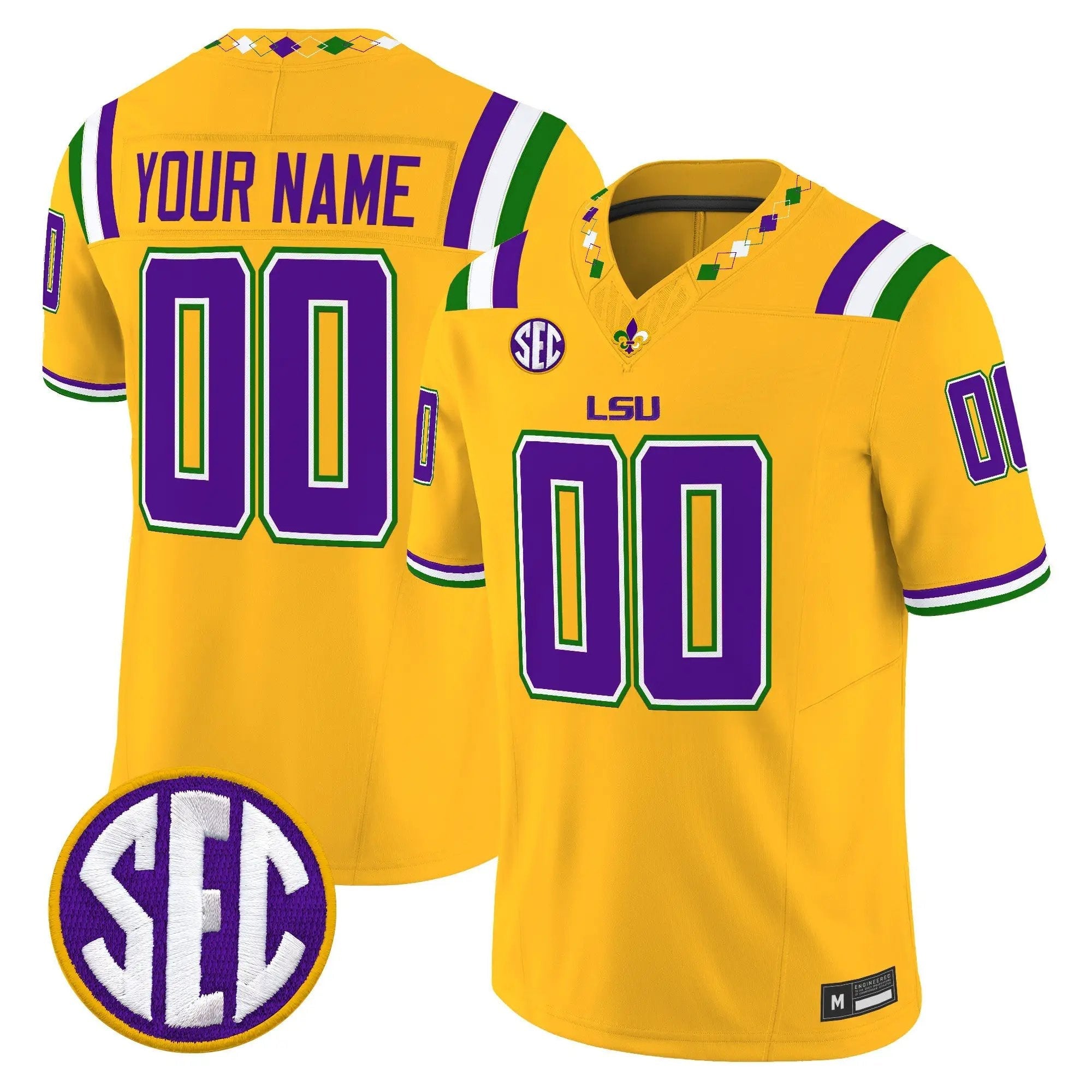 lsu-tigers-2026-mardi-gras-edition-vapor-limited-custom-jersey-all-stitched-02 - Top Design Fan LSU Tigers 2026 "Mardi Gras Edition'' Vapor Limited Custom Jersey - Stitched