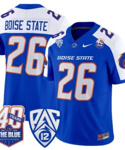 Boise State Broncos 2026 Vapor Limited Jersey - 40th Anniversary Patch - Stitched