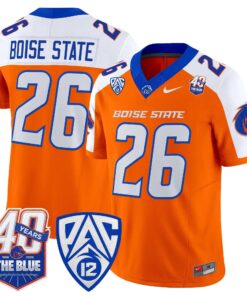 Boise State Broncos 2026 Vapor Limited Jersey - 40th Anniversary Patch - Stitched