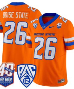Boise State Broncos 2026 Vapor Limited Jersey - 40th Anniversary Patch - Stitched