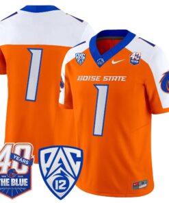 Boise State Broncos 2026 Vapor Limited Jersey - 40th Anniversary Patch - Stitched