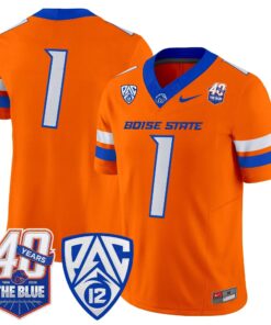 Boise State Broncos 2026 Vapor Limited Jersey - 40th Anniversary Patch - Stitched