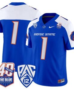 Boise State Broncos 2026 Vapor Limited Jersey - 40th Anniversary Patch - Stitched