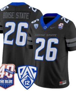 Boise State Broncos 2026 Vapor Limited Jersey - 40th Anniversary Patch - Stitched