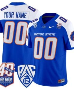 Boise State Broncos 2026 Vapor Limited Custom Jersey - 40th Anniversary Patch - Stitched