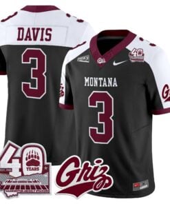 Montana Grizzlies 2026 Vapor Limited Jersey - 40th Anniversary Patch - Stitched