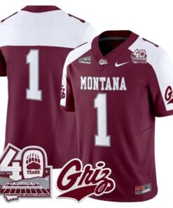 Montana Grizzlies 2026 Vapor Limited Jersey - 40th Anniversary Patch - Stitched